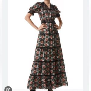 Alice + Olivia Lynley Floral maxi dress Size 04
